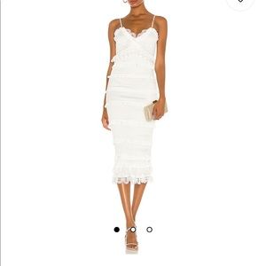 V. Chapman - Narcisse Midi Dress in White